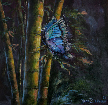 Butterfly Painting by Rena Bierman